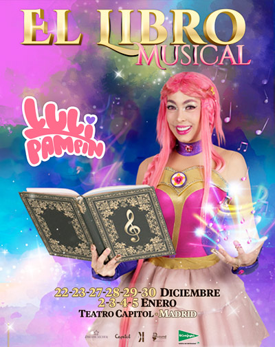 Cartel del espectáculo El Libro Musical, Luli Pampin