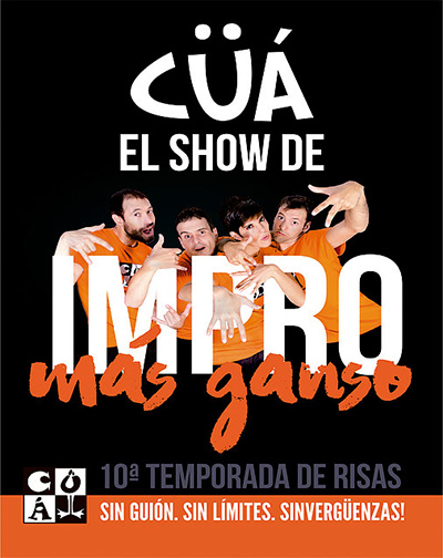 Cartel del espectáculo Cüá. El Show de Impro Más Ganso