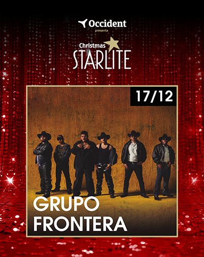 Cartel del espectáculo Grupo Frontera - Starlite Christmas