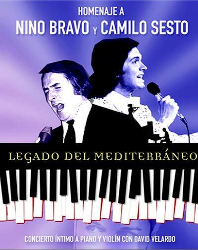 Cartel del espectáculo Homenaje Nino Bravo - Camilo Sesto