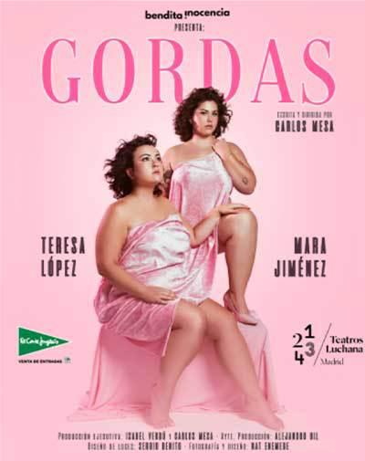 Cartel del espectáculo Gordas