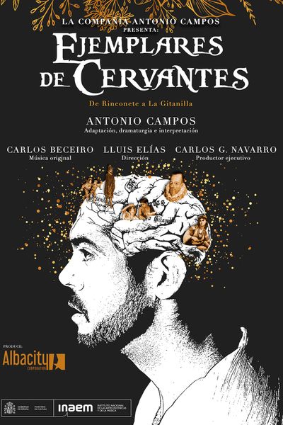 Cartel del espectáculo Ejemplares de Cervantes