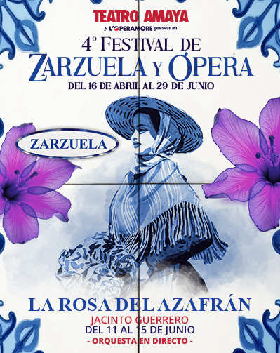 Cartel del espectáculo La Rosa del Azafrán