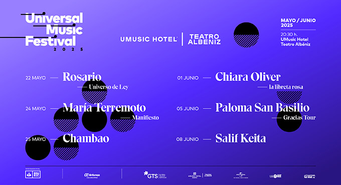 Cartel del espectáculo Santiago Auserón y su Academia Nocturna - Universal Music Festival