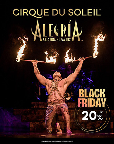 Cartel del espectáculo Cirque du Soleil - Alegría - Black/Cyber