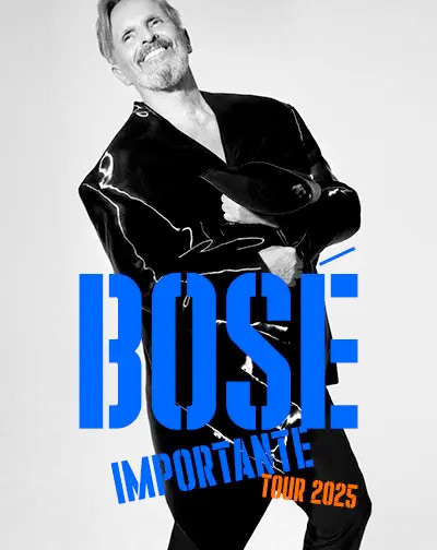 Cartel del espectáculo Miguel Bosé - Importante Tour 2025