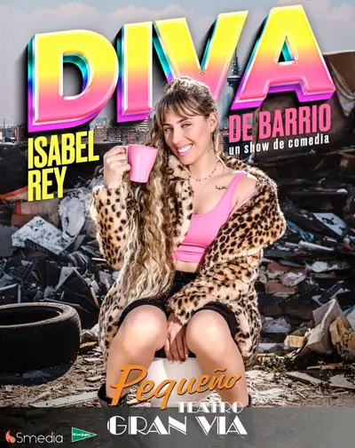 Cartel del espectáculo Diva de barrio. Isabel Rey