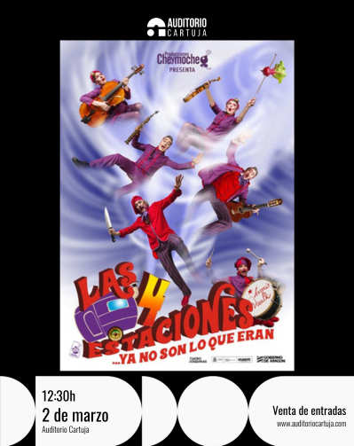 Cartel del espectáculo Las 4 Estaciones... Ya no son lo que eran.