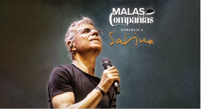 Cartel del espectáculo Malas Compañías, Homenaje a Sabina