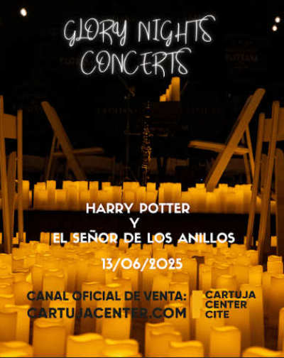 Cartel del espectáculo Harry Potter y El Señor de Los Anillos - Glory Nights
