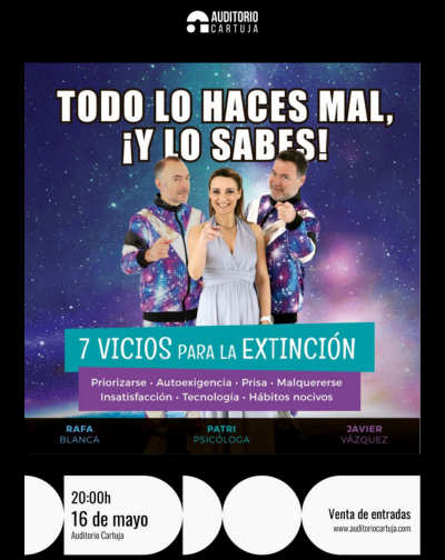 Cartel del espectáculo Todo lo Haces Mal, y lo Sabes