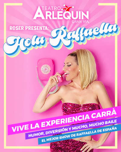 Cartel del espectáculo Hola Raffaella