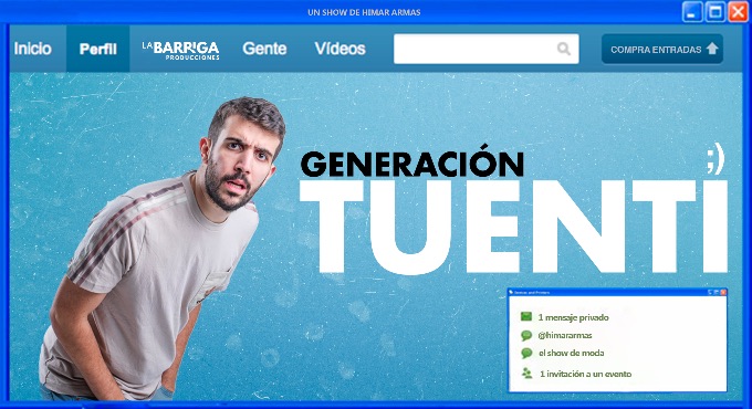 Cartel del espectáculo Generación Tuenti - Himar Armas