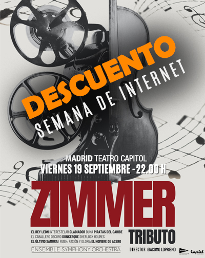 Cartel del espectáculo Tributo Hans Zimmer Sinfónico