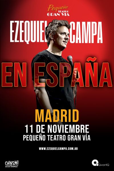 Cartel del espectáculo Ezequiel Campa en España