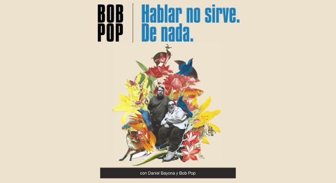 Cartel del espectáculo Hablar No Sirve. De Nada.