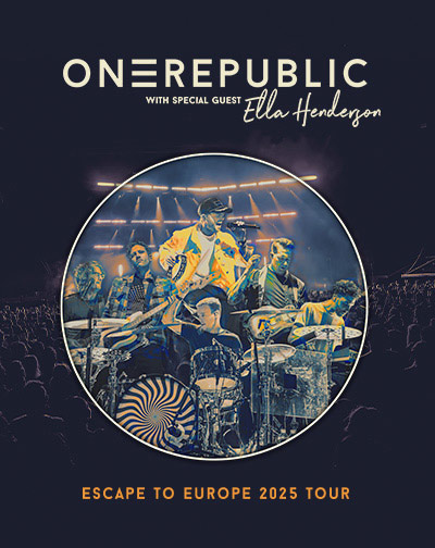 Cartel del espectáculo OneRepublic - Escape To Europe 2025 Tour - VIP