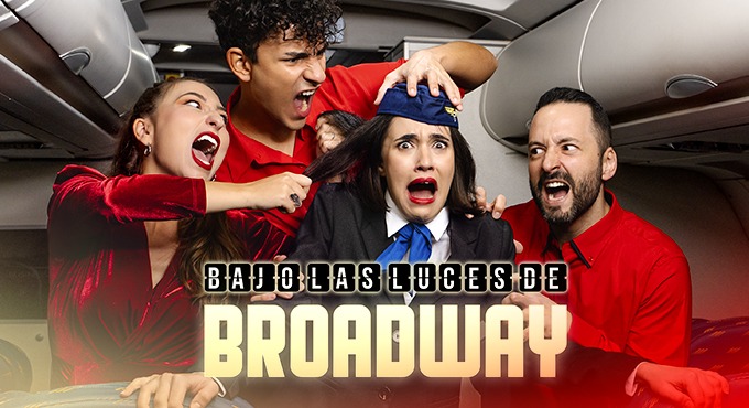 Cartel del espectáculo Bajo las Luces de Broadway