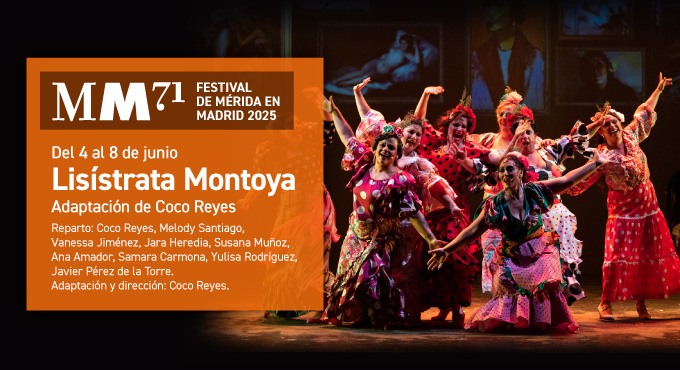 Cartel del espectáculo Lisístrata Montoya