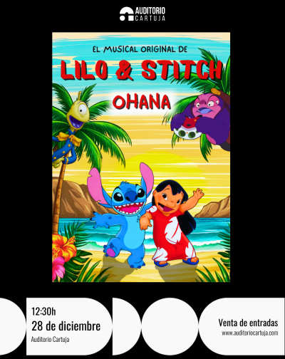 Cartel del espectáculo Ohana - El Musical de Lilo & Stitch
