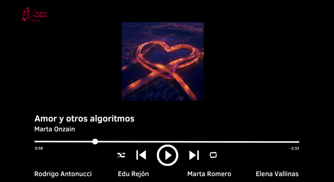 Cartel del espectáculo Amor y Otros Algoritmos