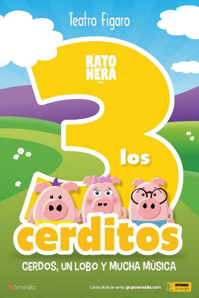 Cartel del espectáculo Los 3 Cerditos