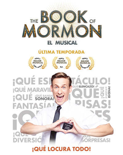 Cartel del espectáculo The Book of Mormon, El Musical