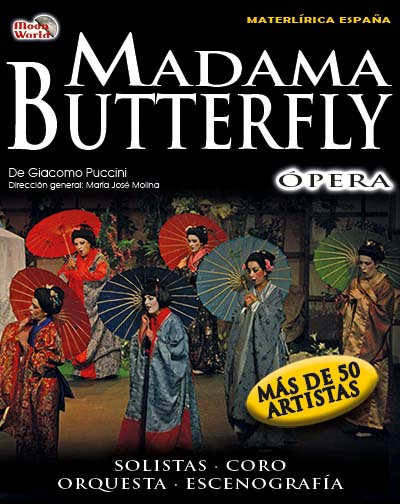 Cartel del espectáculo Madama Butterfly