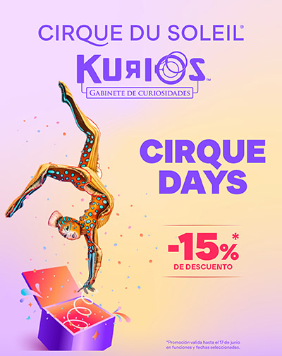 Cartel del espectáculo Cirque Du Soleil - Kurios - CIRQUE DAYS