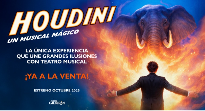 Cartel del espectáculo Houdini - Un Musical Mágico