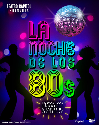 Cartel del espectáculo La noche de los 80