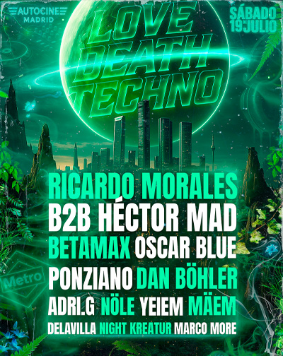 Cartel del espectáculo Love Death Techno