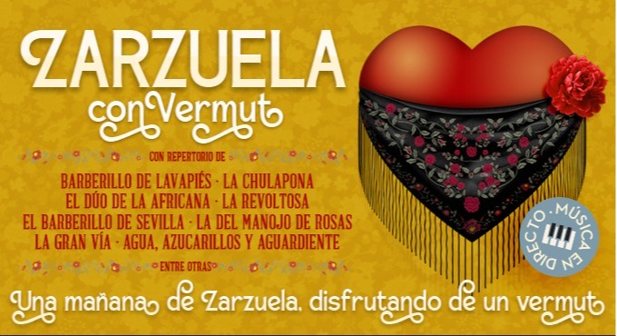 Cartel del espectáculo Zarzuela con Vermut