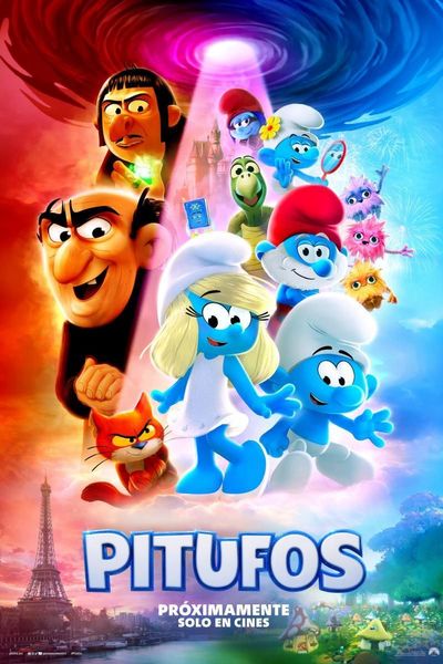 Cartel del espectáculo Pitufos