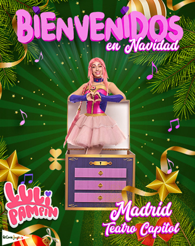 Cartel del espectáculo Luli Pampin: Bienvenidos en Navidad