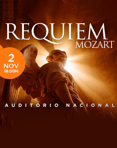 Cartel del espectáculo Requiem de Mozart