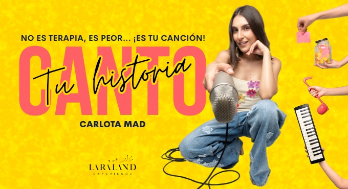 Cartel del espectáculo Canto tu Historia - Carlota Mad