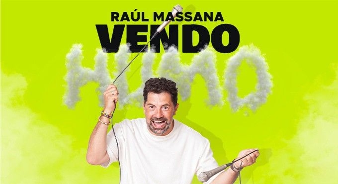 Cartel del espectáculo Vendo Humo - Raúl Massana
