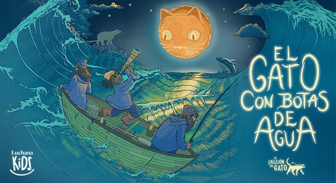 Cartel del espectáculo El Gato con Botas de Agua