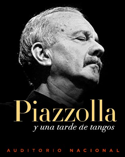 Cartel del espectáculo Piazzolla y Una Tarde de Tangos