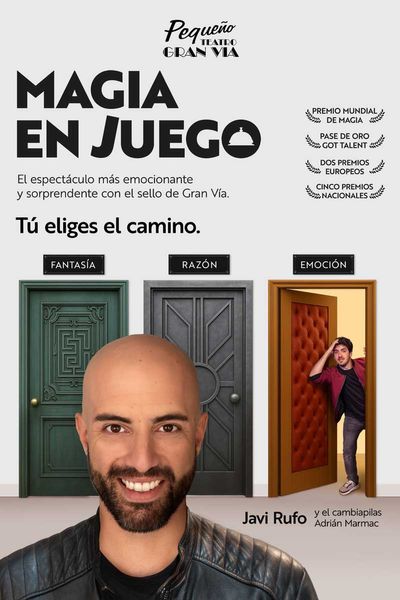 Cartel del espectáculo Magia en Juego - Javi Rufo