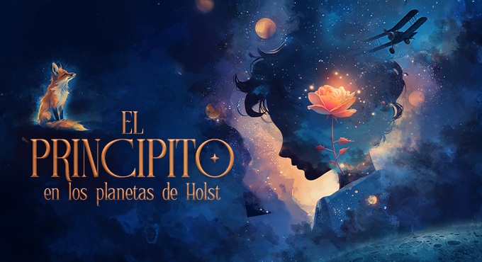 Cartel del espectáculo El Principito en Los Planetas de Hölst