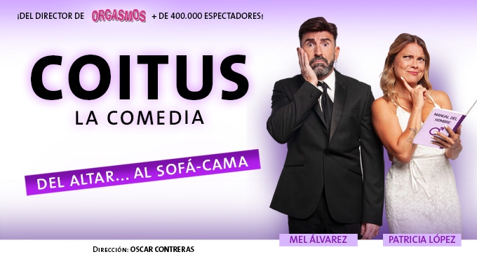 Cartel del espectáculo Coitus, La Comedia