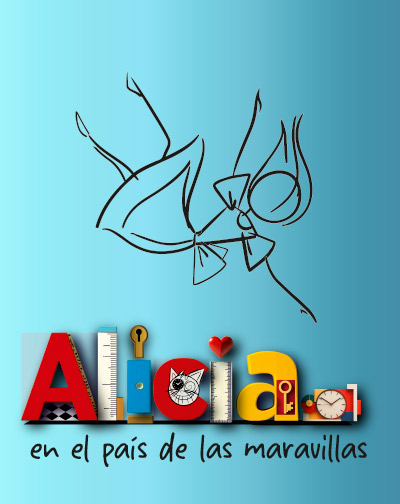 Cartel del espectáculo Alicia en el País de las Maravillas
