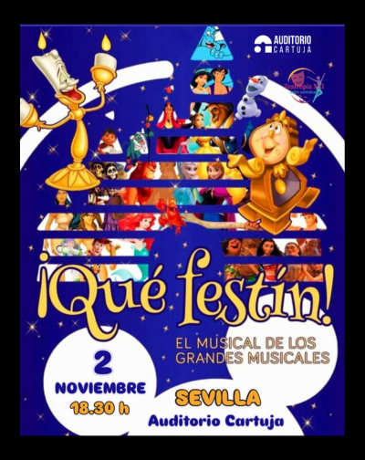 Cartel del espectáculo Que Festín, El Musical De Los Grandes Musicales