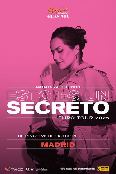 Cartel del espectáculo Esto es un Secreto - Natalia Valdebenito