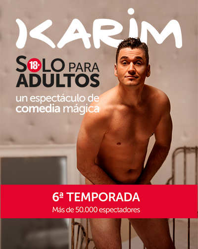 Cartel del espectáculo Sólo Para Adultos - Karim