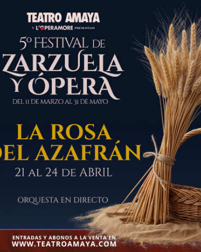 Cartel del espectáculo La Rosa del Azafrán