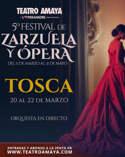 Cartel del espectáculo Tosca