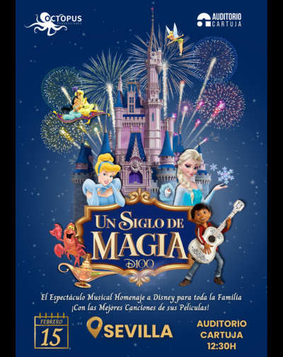Cartel del espectáculo Un Siglo de Magia - Homenaje a Disney